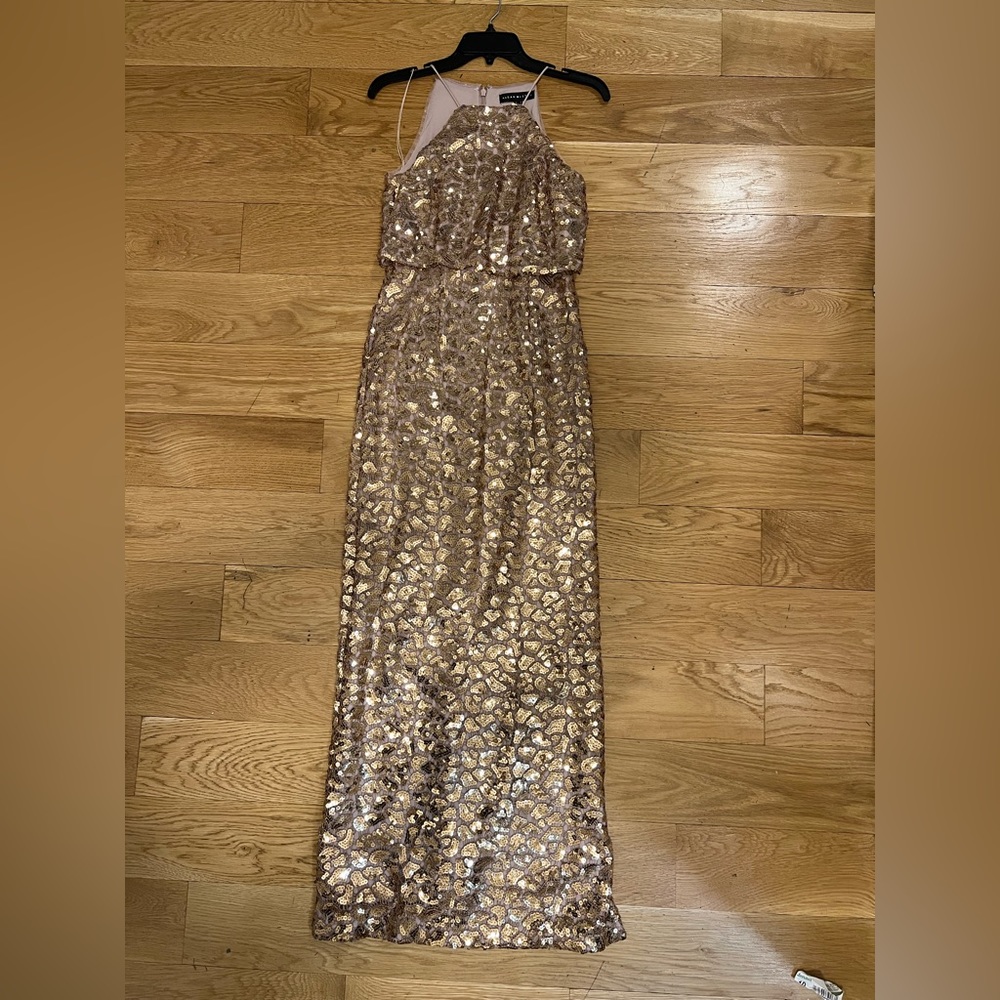 Aidan Mattox Sequin Column Gown - image 6